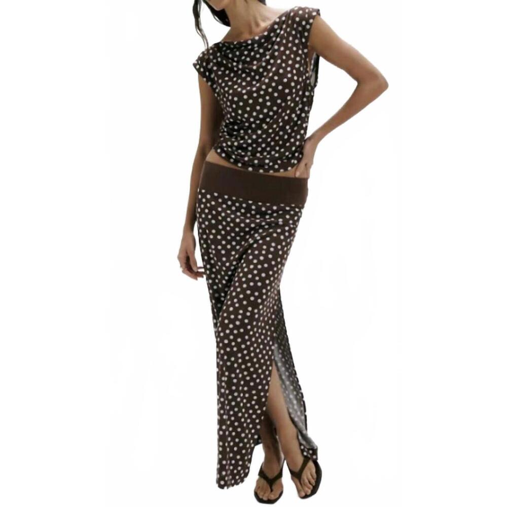 NEW FREE PEOPLE heat wave set in chocolate combo